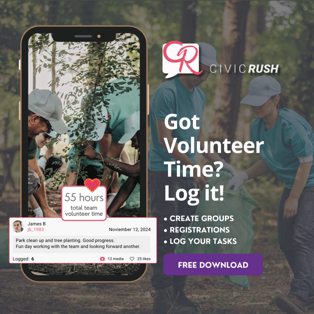 Log your Volunteer Hours in CivicRush